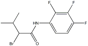 2-bromo-3-methyl-N-(2,3,4-trifluorophenyl)butanamide Struktur