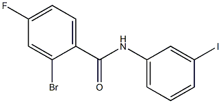 2-bromo-4-fluoro-N-(3-iodophenyl)benzamide Struktur