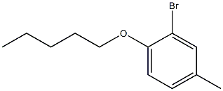 2-bromo-4-methyl-1-(pentyloxy)benzene Struktur