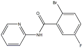 2-bromo-5-fluoro-N-pyridin-2-ylbenzamide Struktur