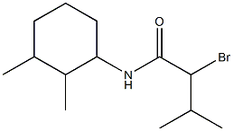 2-bromo-N-(2,3-dimethylcyclohexyl)-3-methylbutanamide Struktur