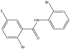 2-bromo-N-(2-bromophenyl)-5-fluorobenzamide Struktur