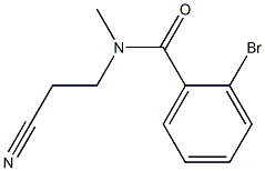 2-bromo-N-(2-cyanoethyl)-N-methylbenzamide Struktur