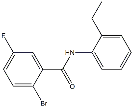 2-bromo-N-(2-ethylphenyl)-5-fluorobenzamide Struktur