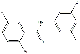 2-bromo-N-(3,5-dichlorophenyl)-5-fluorobenzamide Struktur