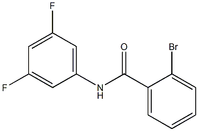 2-bromo-N-(3,5-difluorophenyl)benzamide Struktur