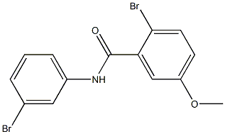 2-bromo-N-(3-bromophenyl)-5-methoxybenzamide Struktur