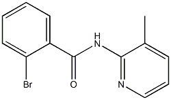 2-bromo-N-(3-methylpyridin-2-yl)benzamide Struktur