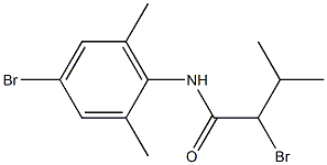 2-bromo-N-(4-bromo-2,6-dimethylphenyl)-3-methylbutanamide Struktur