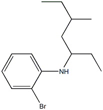 2-bromo-N-(5-methylheptan-3-yl)aniline Struktur