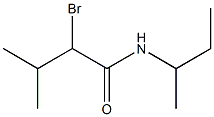 2-bromo-N-(sec-butyl)-3-methylbutanamide Struktur