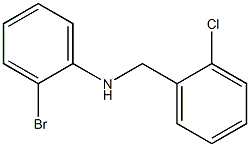 2-bromo-N-[(2-chlorophenyl)methyl]aniline Struktur