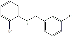 2-bromo-N-[(3-chlorophenyl)methyl]aniline Struktur