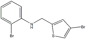 2-bromo-N-[(4-bromothiophen-2-yl)methyl]aniline Struktur