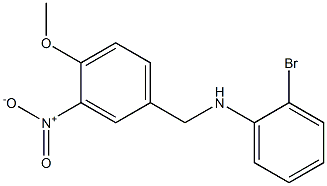 2-bromo-N-[(4-methoxy-3-nitrophenyl)methyl]aniline Struktur