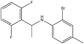 2-bromo-N-[1-(2,6-difluorophenyl)ethyl]-4-methylaniline Struktur