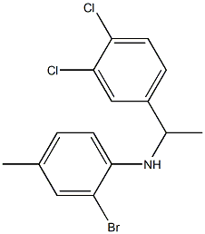 2-bromo-N-[1-(3,4-dichlorophenyl)ethyl]-4-methylaniline Struktur