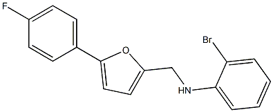 2-bromo-N-{[5-(4-fluorophenyl)furan-2-yl]methyl}aniline Struktur