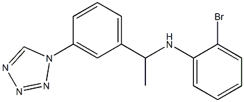 2-bromo-N-{1-[3-(1H-1,2,3,4-tetrazol-1-yl)phenyl]ethyl}aniline Struktur