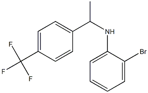 2-bromo-N-{1-[4-(trifluoromethyl)phenyl]ethyl}aniline Struktur