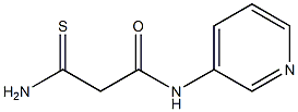 2-carbamothioyl-N-(pyridin-3-yl)acetamide Struktur