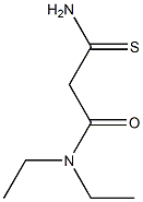 2-carbamothioyl-N,N-diethylacetamide Struktur