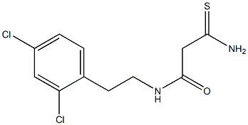 2-carbamothioyl-N-[2-(2,4-dichlorophenyl)ethyl]acetamide Struktur