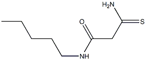 2-carbamothioyl-N-pentylacetamide Struktur