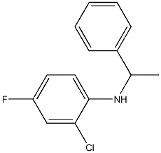 2-chloro-4-fluoro-N-(1-phenylethyl)aniline Struktur