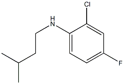 2-chloro-4-fluoro-N-(3-methylbutyl)aniline Struktur