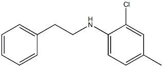 2-chloro-4-methyl-N-(2-phenylethyl)aniline Struktur