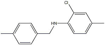 2-chloro-4-methyl-N-[(4-methylphenyl)methyl]aniline Struktur