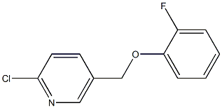 2-chloro-5-(2-fluorophenoxymethyl)pyridine Struktur