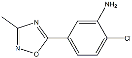 2-chloro-5-(3-methyl-1,2,4-oxadiazol-5-yl)aniline Struktur