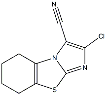 2-chloro-5,6,7,8-tetrahydroimidazo[2,1-b][1,3]benzothiazole-3-carbonitrile Struktur