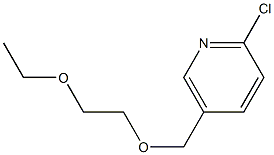 2-chloro-5-[(2-ethoxyethoxy)methyl]pyridine Struktur