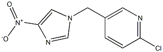 2-chloro-5-[(4-nitro-1H-imidazol-1-yl)methyl]pyridine Struktur