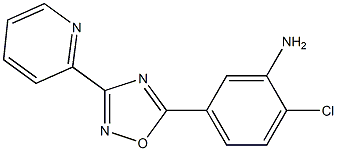 2-chloro-5-[3-(pyridin-2-yl)-1,2,4-oxadiazol-5-yl]aniline Struktur