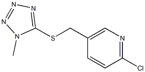 2-chloro-5-{[(1-methyl-1H-1,2,3,4-tetrazol-5-yl)sulfanyl]methyl}pyridine Struktur