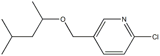 2-chloro-5-{[(4-methylpentan-2-yl)oxy]methyl}pyridine Struktur