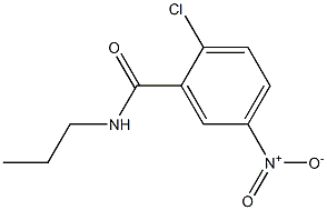 2-chloro-5-nitro-N-propylbenzamide Struktur