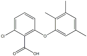 2-chloro-6-(2,3,5-trimethylphenoxy)benzoic acid Struktur