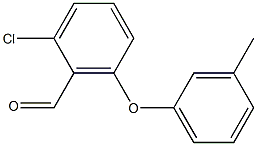 2-chloro-6-(3-methylphenoxy)benzaldehyde Struktur