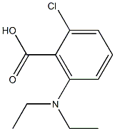 2-chloro-6-(diethylamino)benzoic acid Struktur