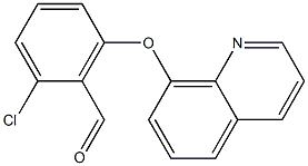 2-chloro-6-(quinolin-8-yloxy)benzaldehyde Struktur