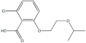 2-chloro-6-[2-(propan-2-yloxy)ethoxy]benzoic acid Struktur