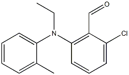 2-chloro-6-[ethyl(2-methylphenyl)amino]benzaldehyde Struktur