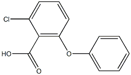 2-chloro-6-phenoxybenzoic acid Struktur