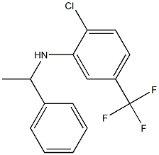 2-chloro-N-(1-phenylethyl)-5-(trifluoromethyl)aniline Struktur