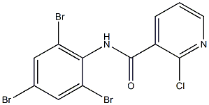 2-chloro-N-(2,4,6-tribromophenyl)pyridine-3-carboxamide Struktur